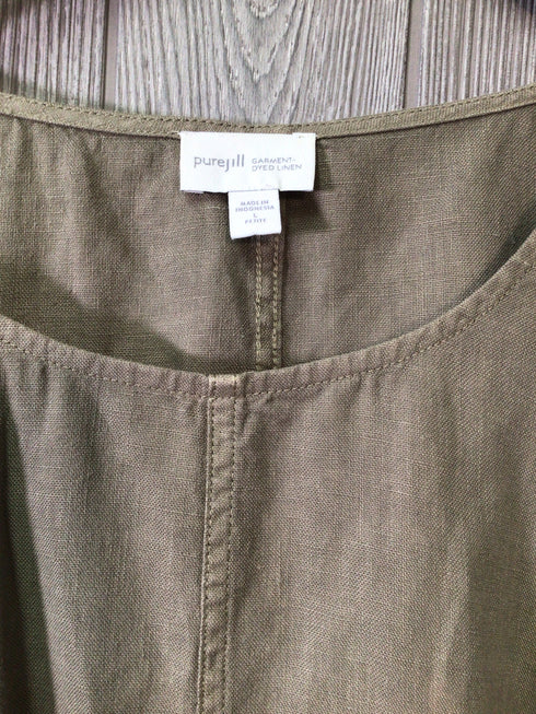 J Jill Dress Linen Size Large-Petite